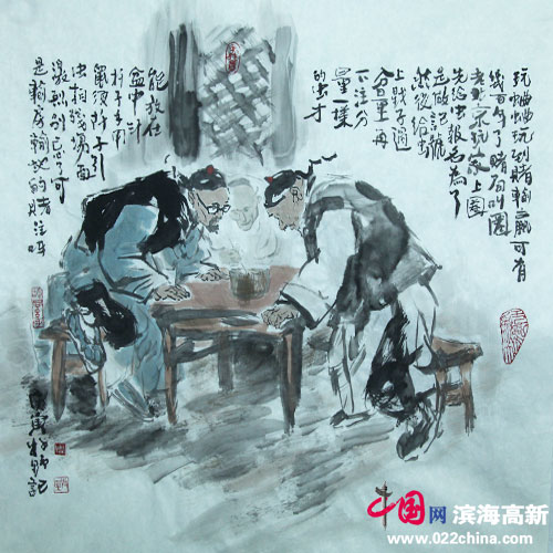 牧野老北京风俗画：斗蛐蛐