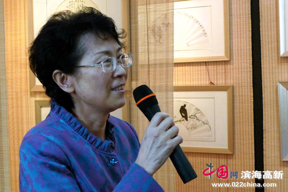 天津市红桥区政协副主席马平致词。