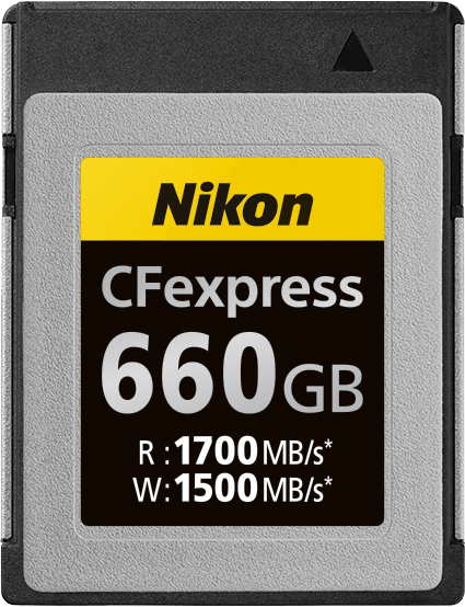 5299元！尼康发布新款CFexpress存储卡：660GB 读写破1500MB/s