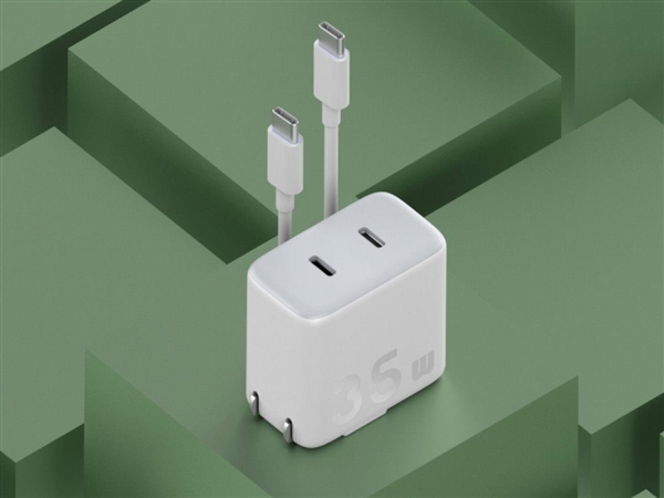 紫米发布35W氮化镓充电器：双USB-C接口 折叠插脚