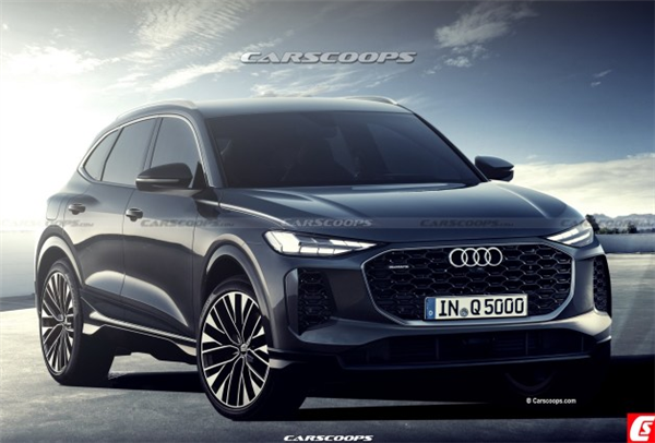 最受欢迎的奥迪SUV 新一代Q5效果图曝光：大灯超犀利！