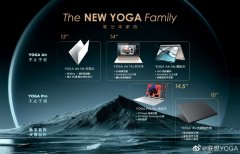 4月20日联想公布2022款YOGA笔记本产品线五款新品部分配置 将在5月发布