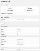 4月20日vivo X80 Pro的GeekBench 5跑分数据曝光 骁龙8 Gen1处理器单核跑分1202