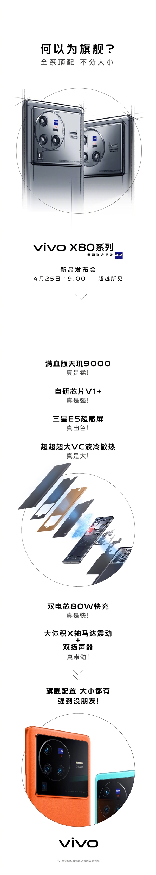 vivo X80系列全系顶配！产品经理：第一次见