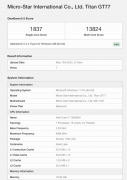 微星新款Titan GT77旗舰游戏本出现在Geekbench 预计顶配版会搭载i9-12900HX