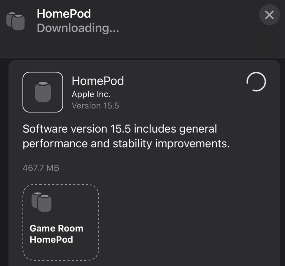 HomePod 15.5